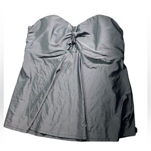 OLD NAVY women’s black strapless underwire plus size 3X Tankini swim top NWOT